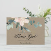 INVITATION ROUGE FLORAL RUSTIQUE A L'AQUARELLE SOIS MA DEMOIS (Debout devant)