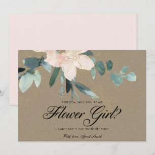 INVITATION ROUGE FLORAL RUSTIQUE A L'AQUARELLE SOIS MA DEMOIS