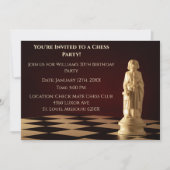 Invitation Rouge foncé 30e fête d'anniversaire Évêque (Devant)