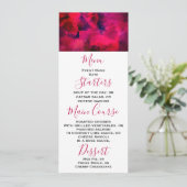 Invitation Rouge foncé et violet Gras & Abstrait moderne (Debout devant)