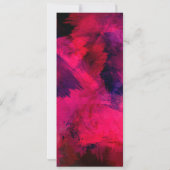 Invitation Rouge foncé et violet Gras & Abstrait moderne (Dos)