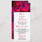 Invitation Rouge foncé et violet Gras & Abstrait moderne (Devant / Derrière)