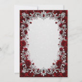Invitation Rouge Luxe Princesse Sweet Seize (Dos)