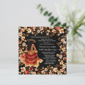 Invitation Rouge Noir Charra Quinceañera (Debout devant)