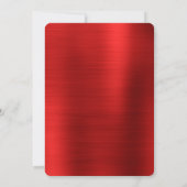 Invitation Rouge noir et blanc 30e anniversaire (Dos)