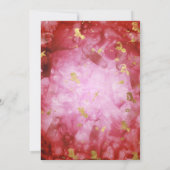 Invitation Rouge noir et or cristaux Agate Mariage Invitati (Dos)