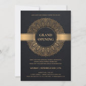 INVITATION ROUGE NOIR ORNATE CLASSIQUE MANDALA GRAND OUVERTUR (Devant)