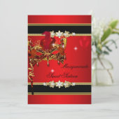 Invitation Rouge Or Douze Douces Mascarade 2 (Debout devant)