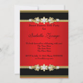 Invitation Rouge Or Douze Douces Seize Mascarade 2 (Dos)