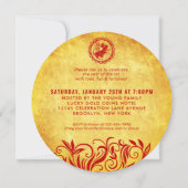 Invitation Rouge or Nouvel An chinois du Rat 2020 (Dos)
