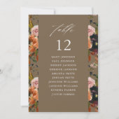 Invitation Rouge Or, Purple Ta2 Tableau Numéro de siège Table (Devant)