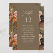 Invitation Rouge Or, Purple Ta2 Tableau Numéro de siège Table (Devant / Derrière)