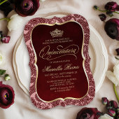 Invitation Rouge or Quinceañera