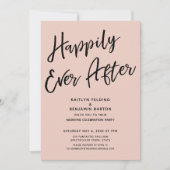 Invitation Rouge pour une fête de mariage décontractée et un (Devant)