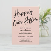 Invitation Rouge pour une fête de mariage décontractée et un (Debout devant)