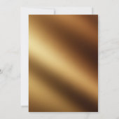 Invitation Rouge Profond Bourgogne Floral Or Script Tout Just (Dos)