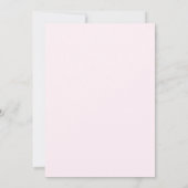 Invitation Rouge rose moderne 40e Anniversaire Main dessinée (Dos)