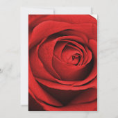 Invitation Rouge Rose moderne Rustique Blanc Glam Élégant Mar (Dos)