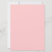 Invitation Rouge rose Vingt et un 21e anniversaire (Dos)