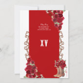 Invitation Rouge Russe Ouest Charro Cowboy Boots Quince (Dos)