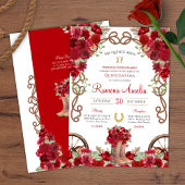 Invitation Rouge Russe Ouest Charro Cowboy Boots Quince