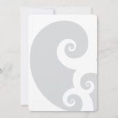 Invitation Rouge Sakura Cerry Blossoms Frotles Fiançailles ch (Dos)