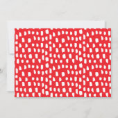 Invitation Rouge | Salutations à la Grad Script Grad Graduati (Dos)