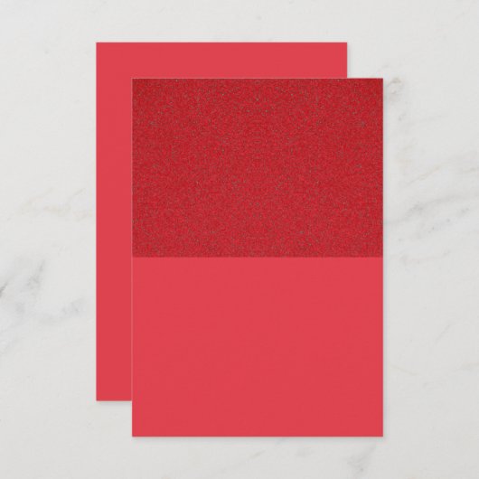 Invitation rouge tomate - Top texturé, Matte Bas (Devant / Derrière)