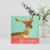 Invitation Rouge turquoise de Royal Reindee (Debout devant)