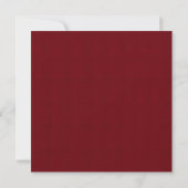 Invitation Rouge vibre (Dos)