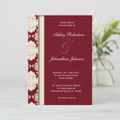 invitation rouge Vintage (Debout devant)