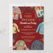 Invitation Rouge Vraiment moche Noël Sweat Fête de Noël (Devant)