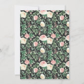 Invitation Rougissent la baisse florale de lumières dans le (Dos)