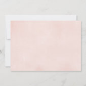 Invitation Rougissent la photo rustique florale blanche rose (Dos)
