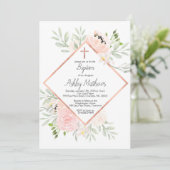 Invitation rougissent l'invitation de baptême, la première (Debout devant)