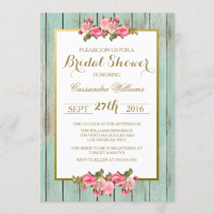 Invitation Rougissez et monnayez - l'invitation florale de