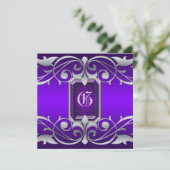 Invitation Rouleau de Joyaux Violets de Grande-Duc (Debout devant)