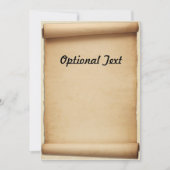 Invitation Rouleau de proclamation de parchemin (Devant)