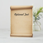 Invitation Rouleau de proclamation de parchemin (Debout devant)