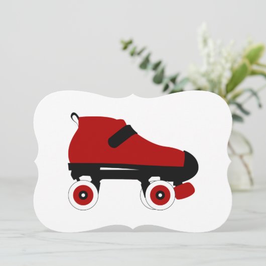 Invitation roulette rousse (Debout devant)