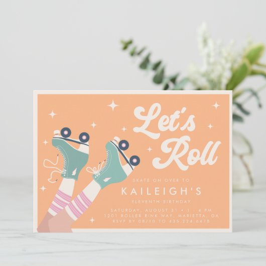 Invitation Roulons à l'an 2000 Roller Roller Roller Roller Gi (Debout devant)