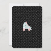 Invitation Roulons Fun Retro Throwback Rollerskate Vibe (Dos)