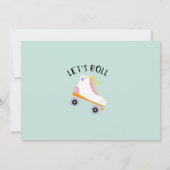 Invitation Roulons Rollerskate Girls Birthday Party Photo (Dos)