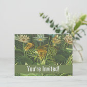 Invitation Rousseau Tropical Jungle Lion Peinture (Debout devant)