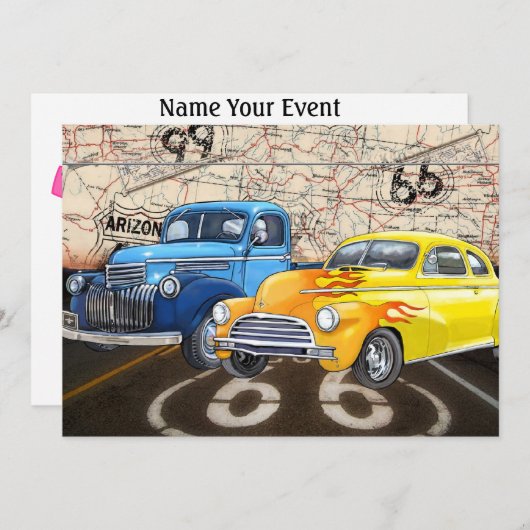 Invitation Route 66 - #2 - SRF (Devant / Derrière)