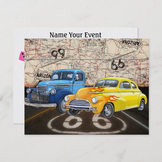 Invitation Route 66 - #2 - SRF (Devant / Derrière)