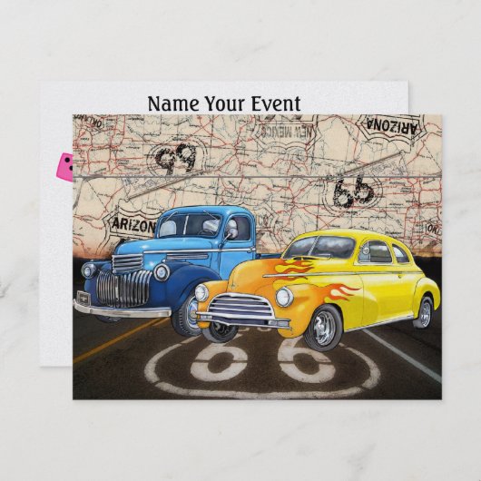 Invitation Route 66 - #2 - SRF (Devant / Derrière)