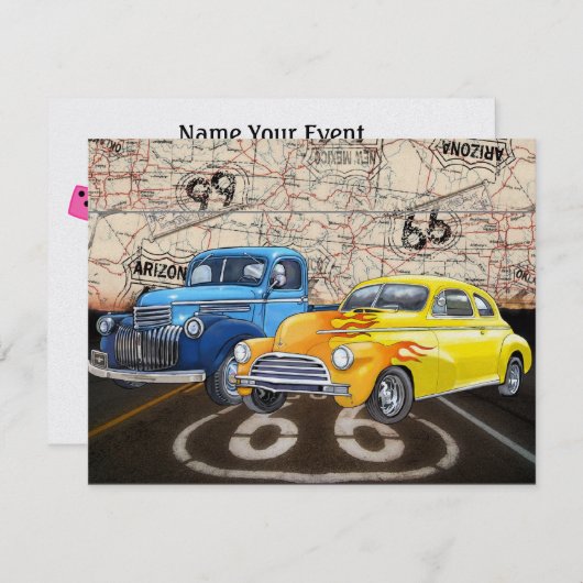 Invitation Route 66 - #2 - SRF (Devant / Derrière)