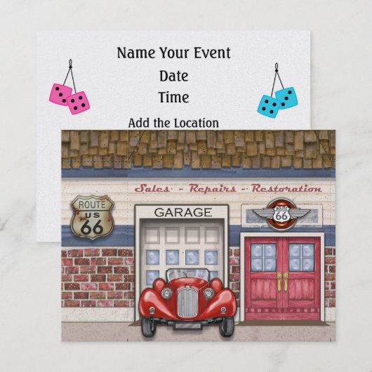 Invitation Route 66 - #3 - SRF (Devant / Derrière)