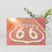 Invitation Route 66 Photo Edit - Orange Glow (Debout devant)